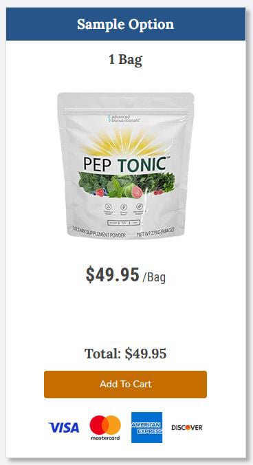 pep tonic 1 bag price